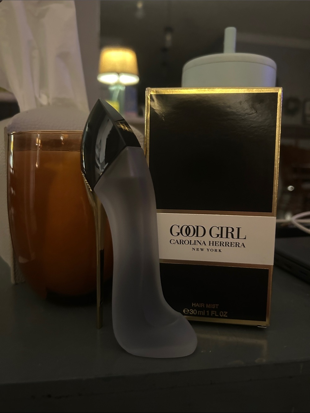 Carolina Herrera Good Girl Frosted Black & Gold Stiletto Bottle